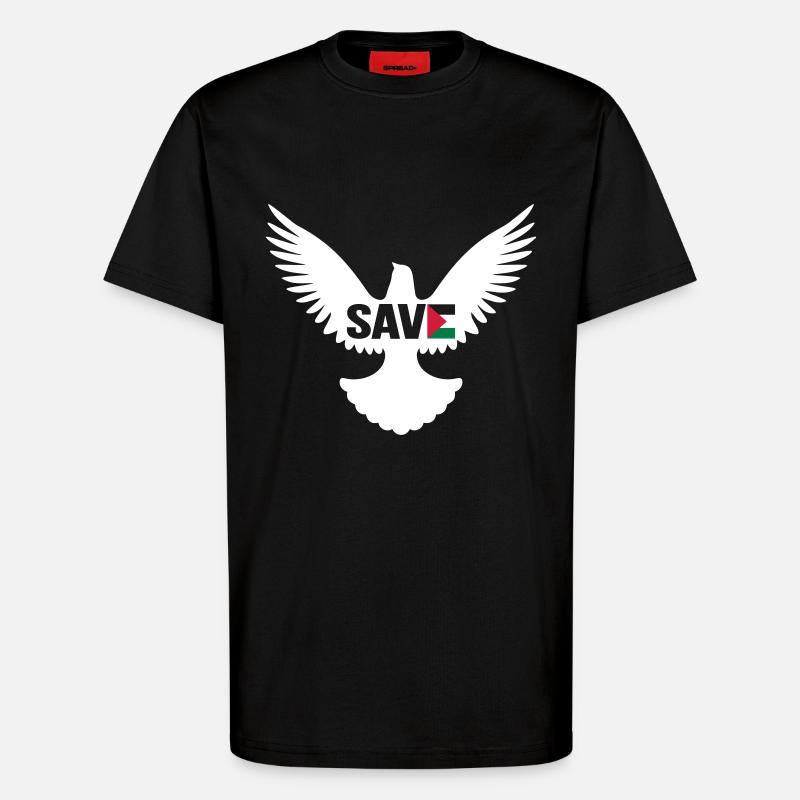save2 - T-shirt bio décontracté fabriqué en UE - SOLID BLACK