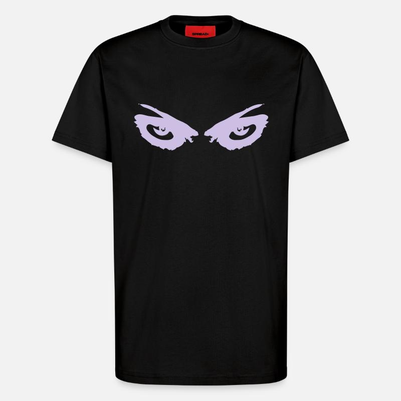 augen - T-Shirt - made by SPREAD - SOLID BLACK