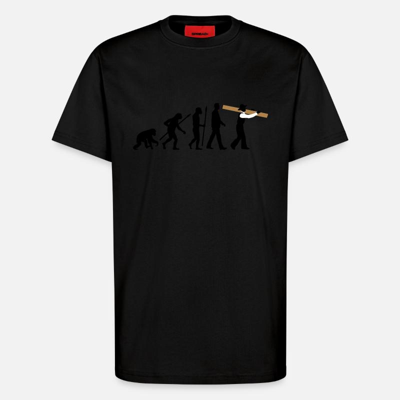 evolution_zimmermann_09_2016_b_3c - T-Shirt - made by SPREAD - SOLID BLACK