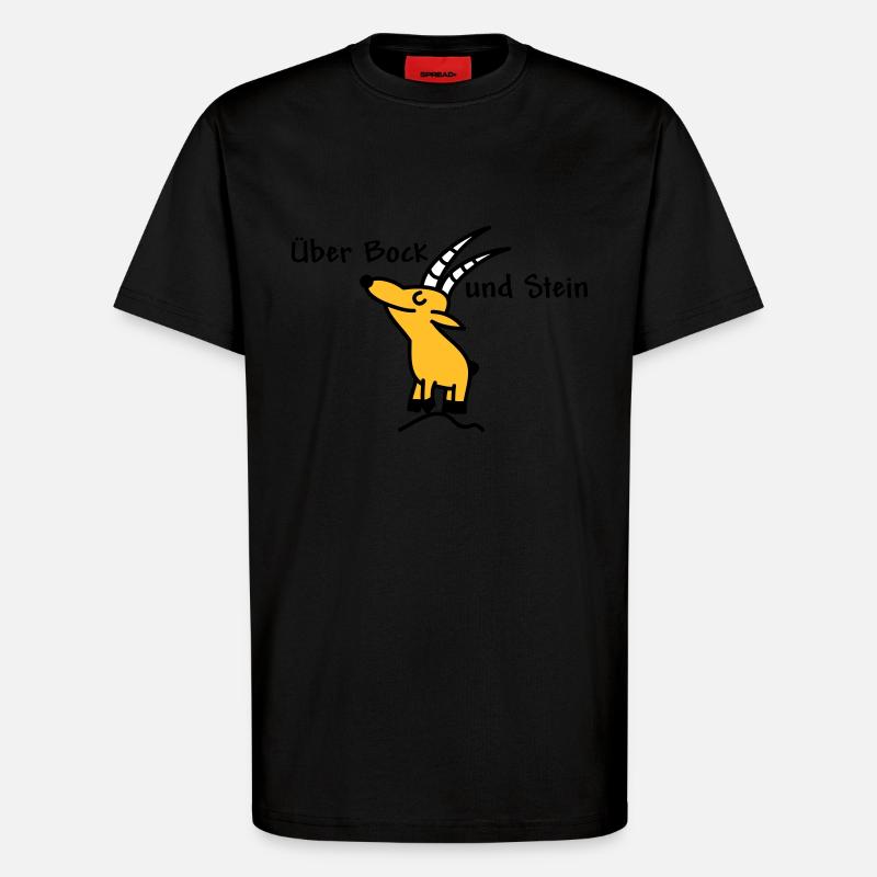 Über Bock und Bein - T-Shirt - made by SPREAD - SOLID BLACK