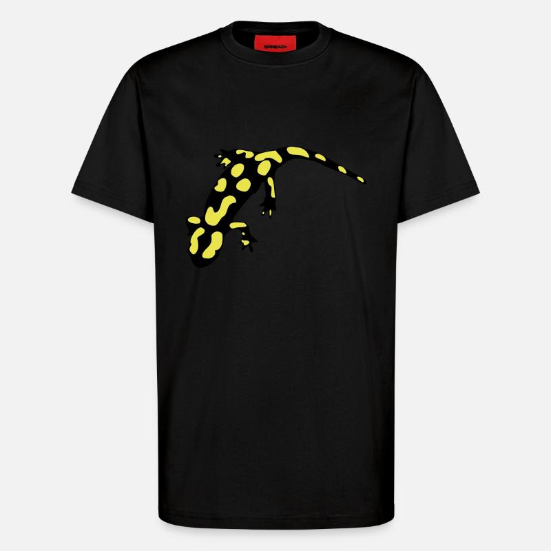 Feuersalamander (ital.) - T-Shirt - made by SPREAD - SOLID BLACK