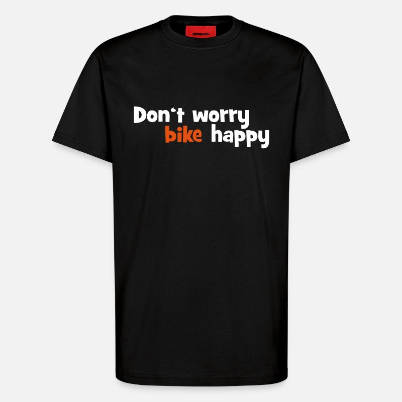 Motorrad - T-Shirt - made by SPREAD - SOLID BLACK