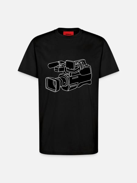 Video camera 2 - T-Shirt - made by SPREAD - SOLID BLACK