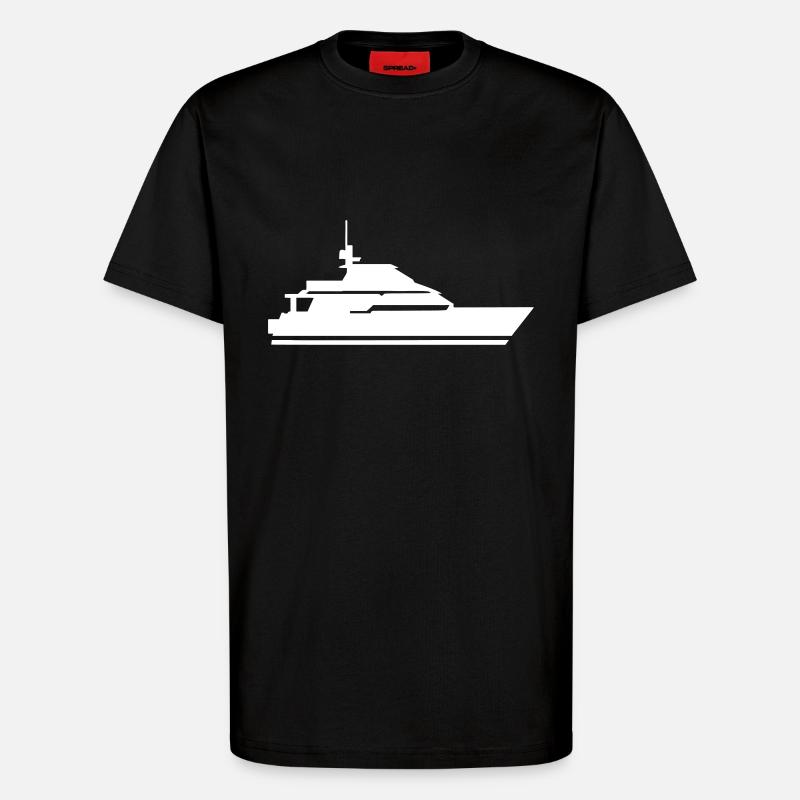 Boat - Ship - T-Shirt - made by SPREAD - SOLID BLACK