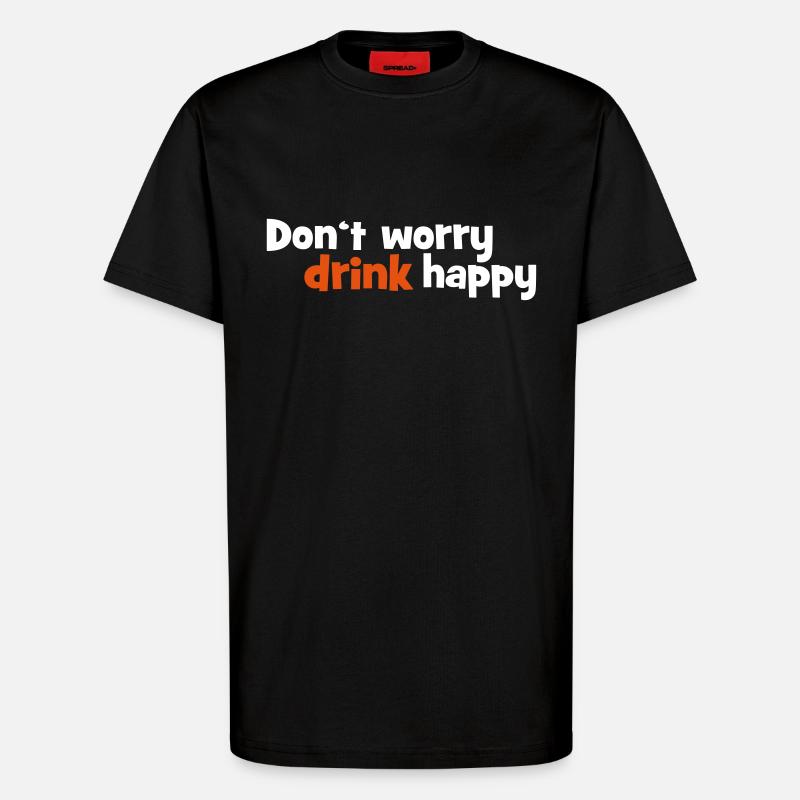 Alkohol - T-Shirt - made by SPREAD - SOLID BLACK