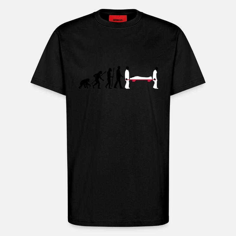 evolution_sanitaeter_09_201602_3c - T-Shirt - made by SPREAD - SOLID BLACK