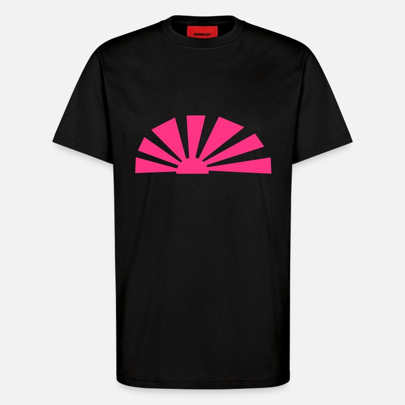 Aufgehende Sonne 1c - T-Shirt - made by SPREAD - SOLID BLACK