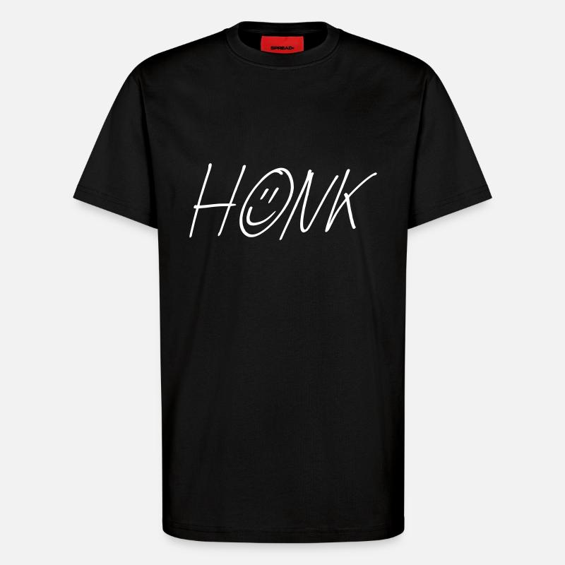 Der original HONK - T-Shirt - made by SPREAD - SOLID BLACK