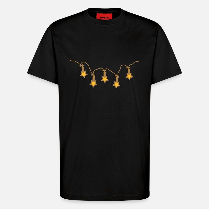Lichterkette - V2 - T-Shirt - made by SPREAD - SOLID BLACK