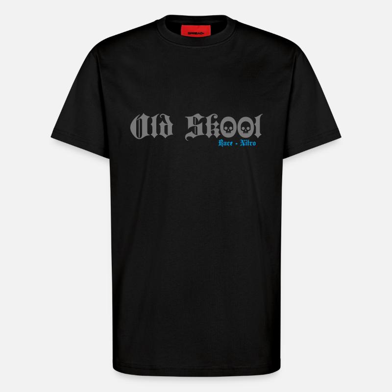 Race - Nitro Old Skool - T-Shirt - made by SPREAD - SOLID BLACK