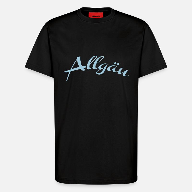 Allgäu - T-Shirt - made by SPREAD - SOLID BLACK
