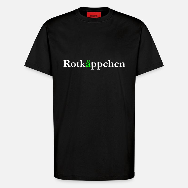 Rotkäppchen - T-Shirt - made by SPREAD - SOLID BLACK
