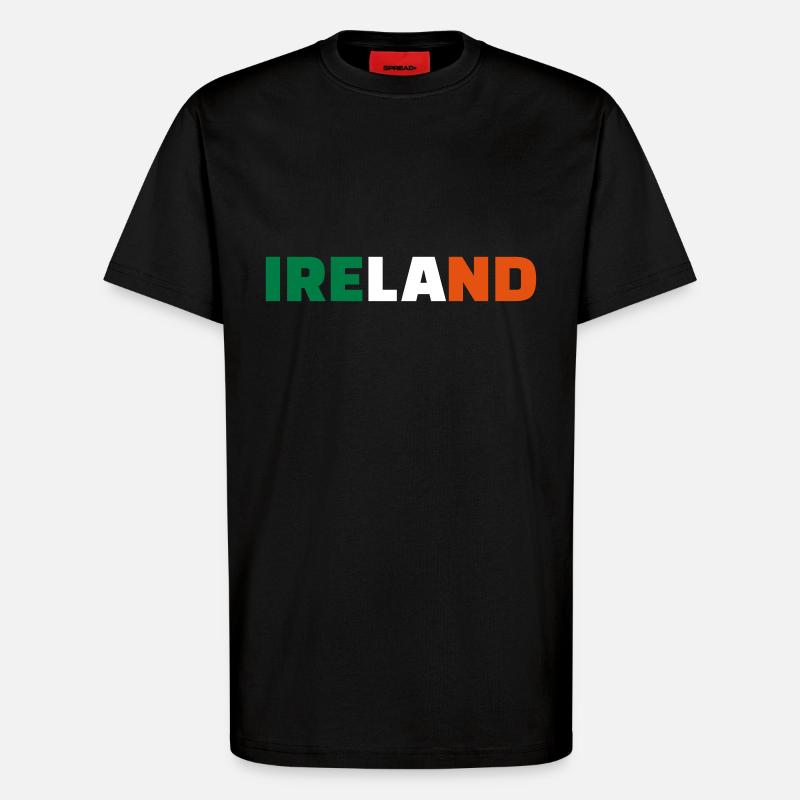 Ireland - T-shirt bio décontracté fabriqué en UE - SOLID BLACK
