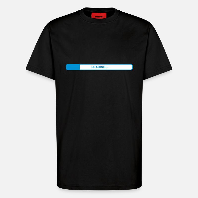Loading bar - T-Shirt - made by SPREAD - SOLID BLACK