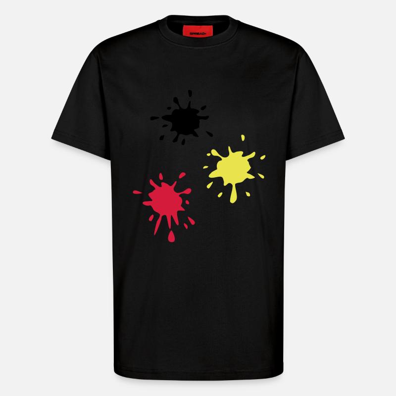 Kunst, Fleck, Paintball - T-Shirt - made by SPREAD - SOLID BLACK