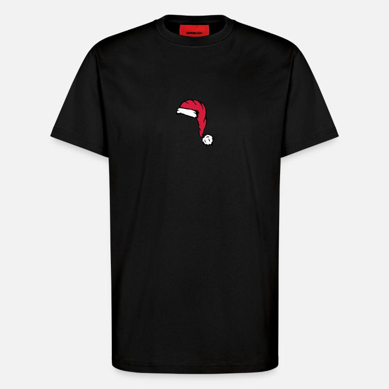 Nicholas Santa Hat - T-Shirt - made by SPREAD - SOLID BLACK