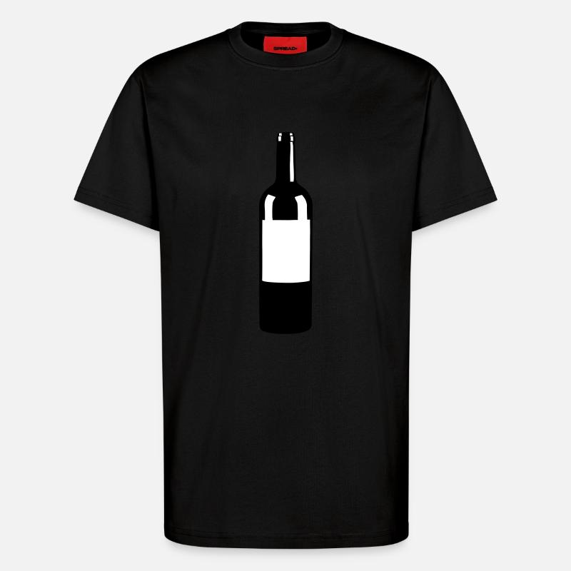Weinfalsche - T-Shirt - made by SPREAD - SOLID BLACK