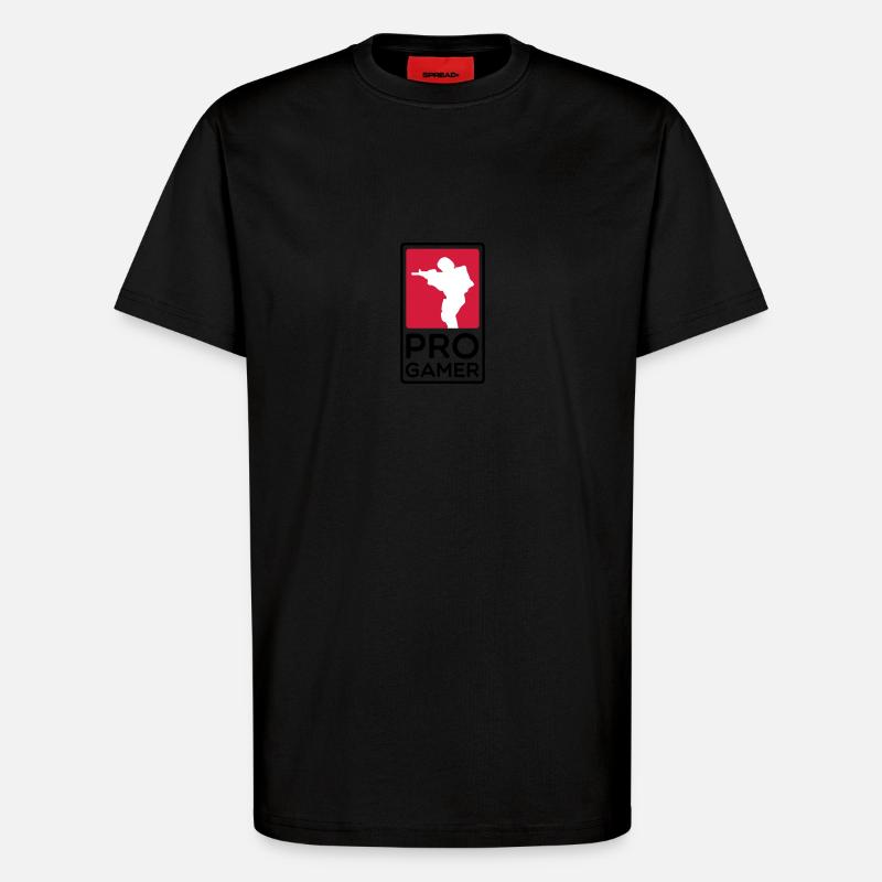 Progamer - T-Shirt - made by SPREAD - SOLID BLACK