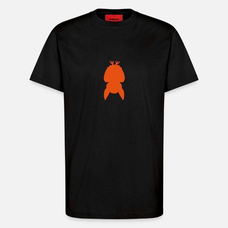 Fledermaus kopfüber - T-Shirt - made by SPREAD - SOLID BLACK