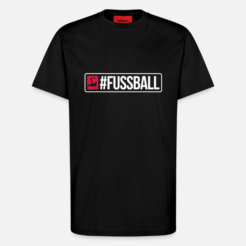 #FUSSBALL - T-Shirt - made by SPREAD - SOLID BLACK