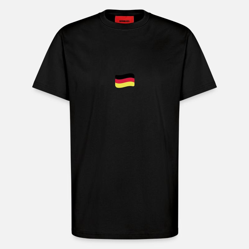 Germany Flag German Nation German - T-Shirt - made by SPREAD - SOLID BLACK