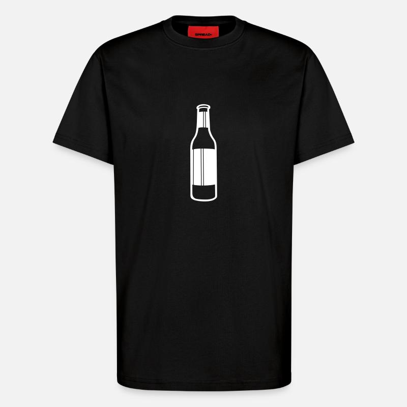 flaska - T-Shirt - made by SPREAD - SOLID BLACK