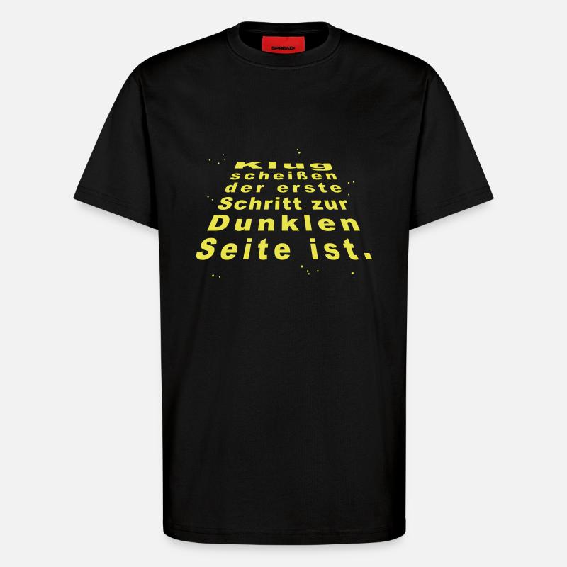 Klugscheißen - T-Shirt - made by SPREAD - SOLID BLACK