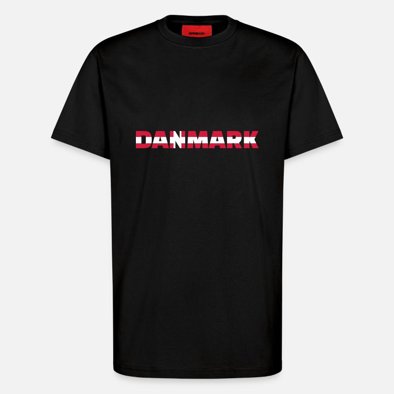 Dänemark - T-Shirt - made by SPREAD - SOLID BLACK