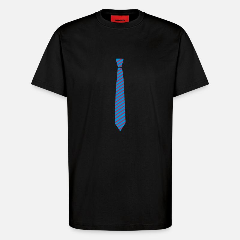 tie 2 - T-Shirt - made by SPREAD - SOLID BLACK