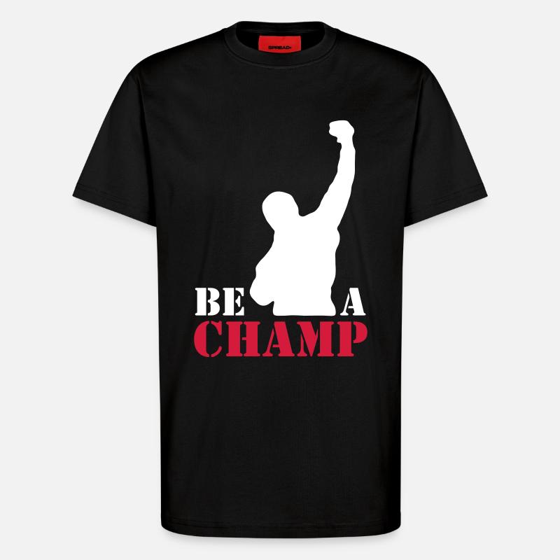 rocky_champ - T-Shirt - made by SPREAD - SOLID BLACK