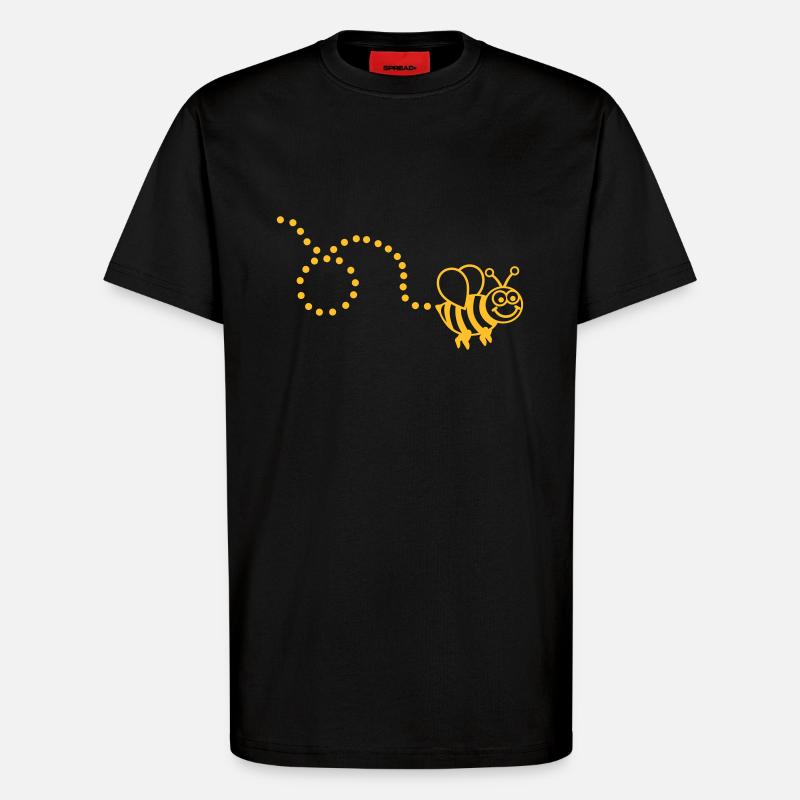 Biene - T-Shirt - made by SPREAD - SOLID BLACK