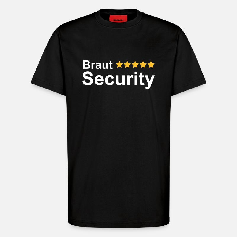 Braut Security Junggesellin Abschied - T-Shirt - made by SPREAD - SOLID BLACK