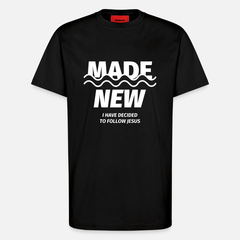 Taufe - T-Shirt - made by SPREAD - SOLID BLACK