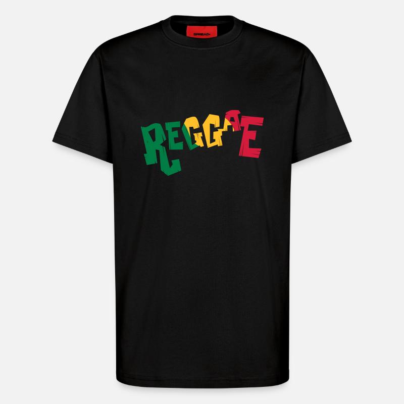 Reggae Musik - T-Shirt - made by SPREAD - SOLID BLACK