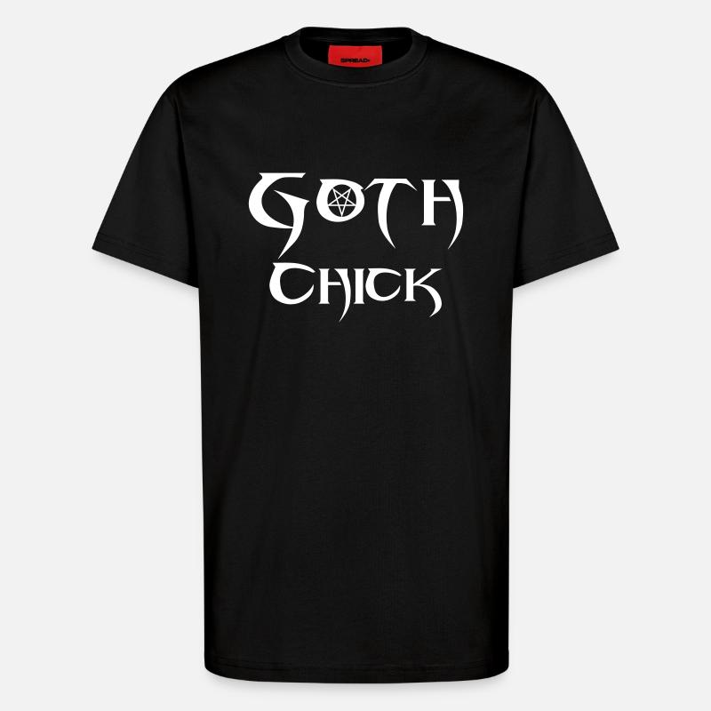 Goth Chick (Vector) - T-Shirt - made by SPREAD - SOLID BLACK