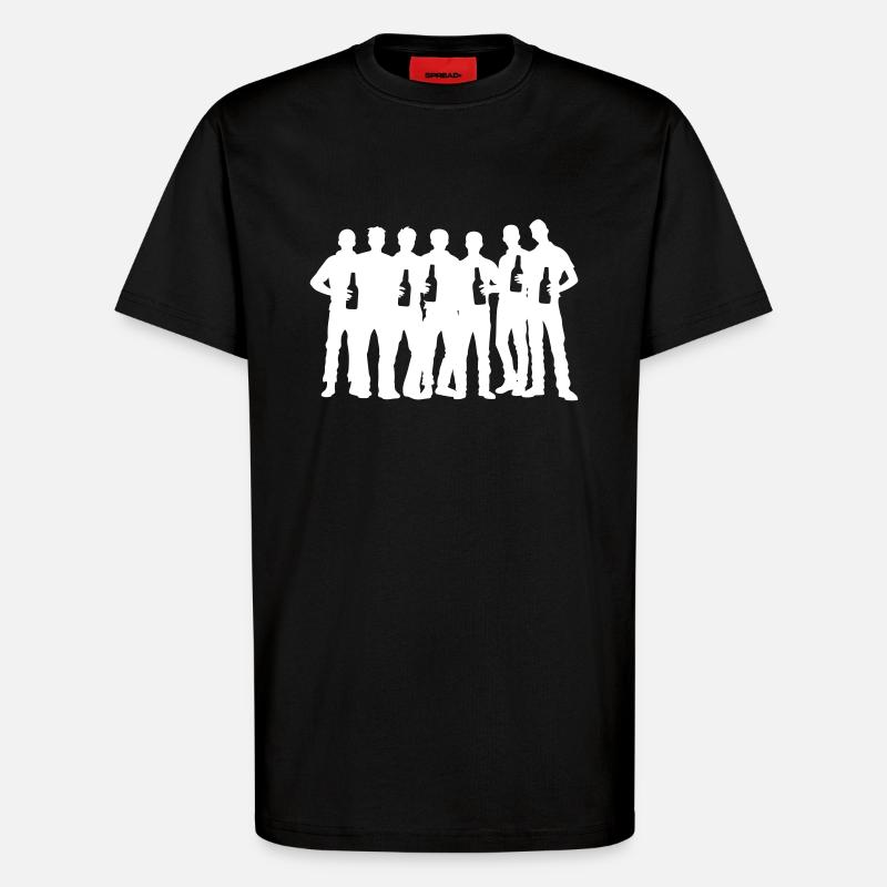 Junggesellenabschied Team - T-Shirt - made by SPREAD - SOLID BLACK