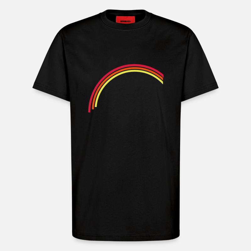 Regenbogen 1 - T-Shirt - made by SPREAD - SOLID BLACK