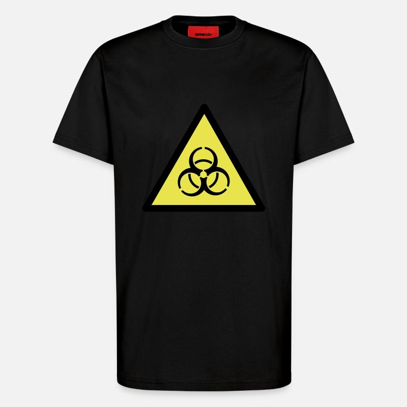 Warnung vor Biogefährung - T-Shirt - made by SPREAD - SOLID BLACK