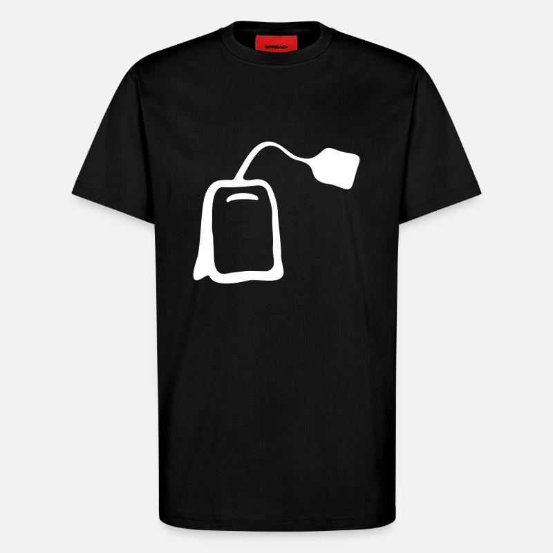 Teebeutel - T-Shirt - made by SPREAD - SOLID BLACK