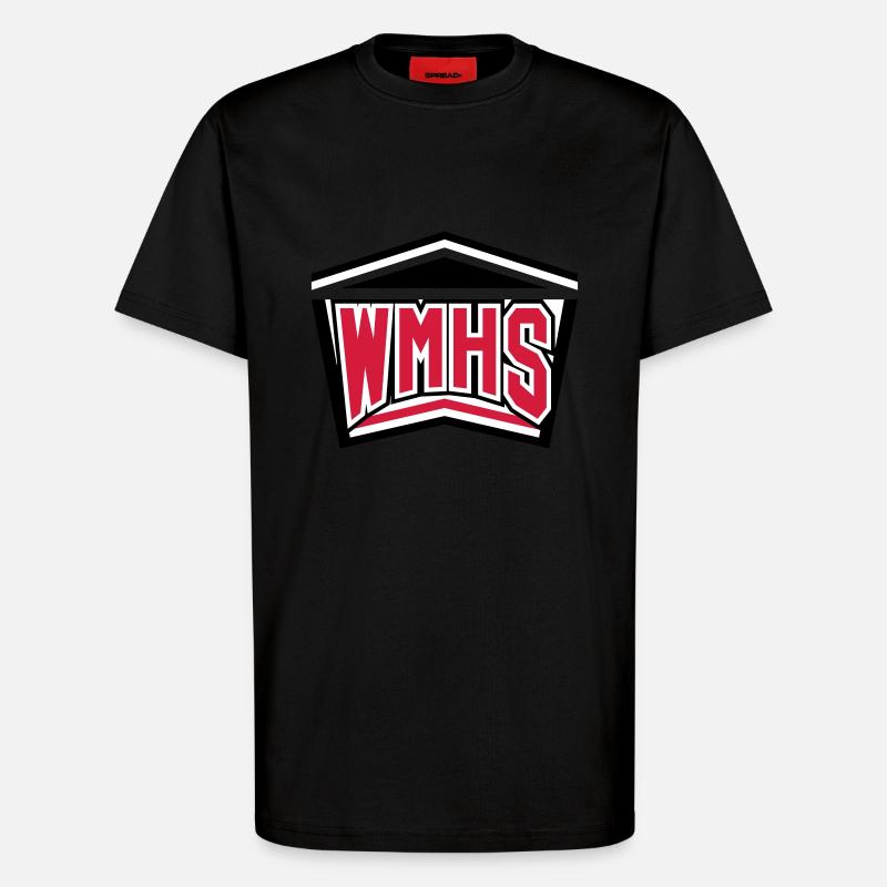 WMHS 2 - T-Shirt - made by SPREAD - SOLID BLACK