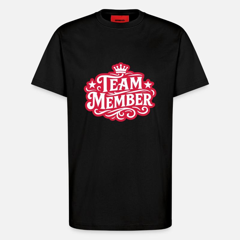 Team Mitglied - T-Shirt - made by SPREAD - SOLID BLACK