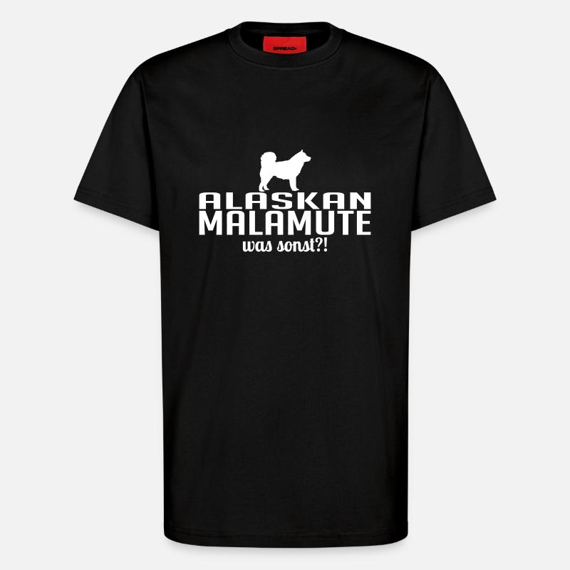 ALASKAN MALAMUTE was sonst - T-Shirt - made by SPREAD - SOLID BLACK