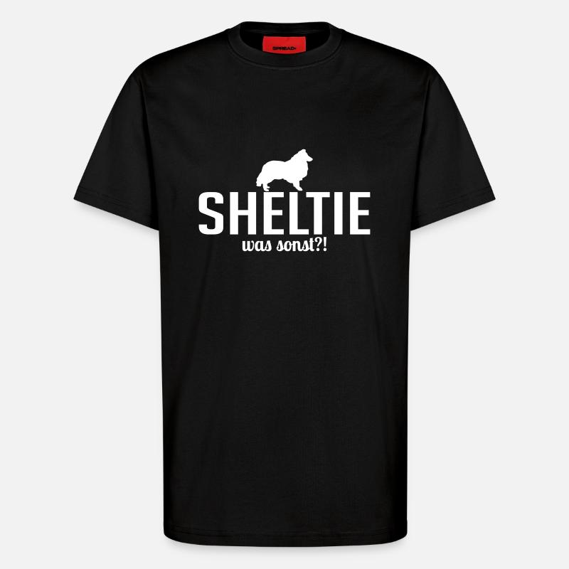 SHELTIE was sonst - T-Shirt - made by SPREAD - SOLID BLACK