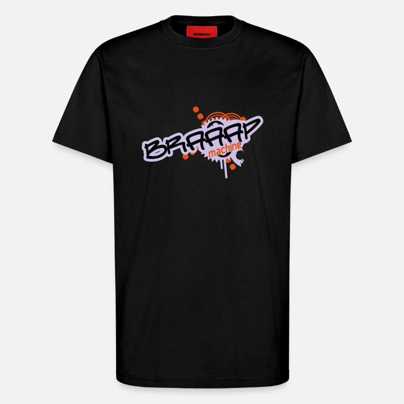 Braaap Machine - T-Shirt - made by SPREAD - SOLID BLACK