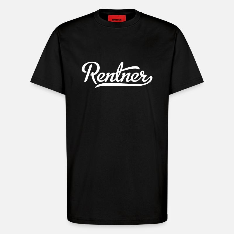 Rentner - T-Shirt - made by SPREAD - SOLID BLACK