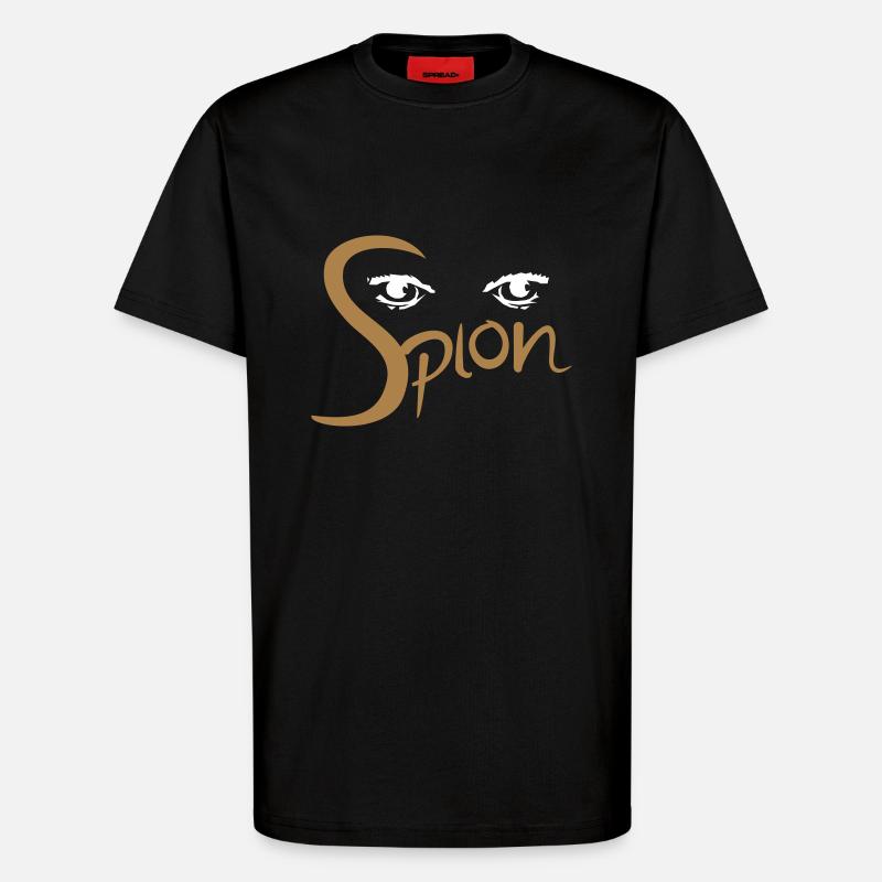 Spion - T-Shirt - made by SPREAD - SOLID BLACK