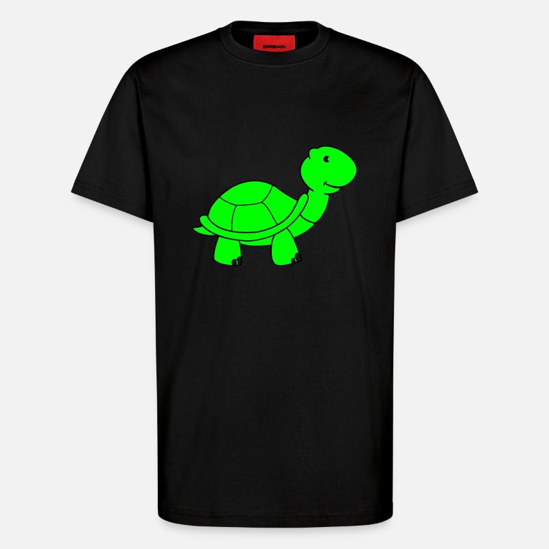 schildkröte - T-Shirt - made by SPREAD - SOLID BLACK
