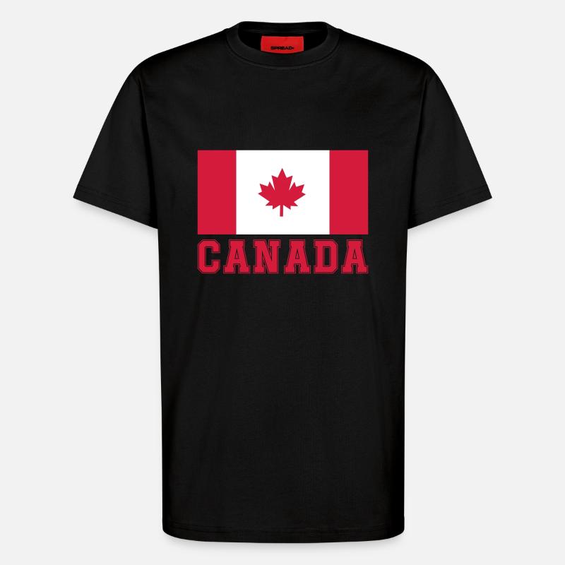kanada canada - T-Shirt - made by SPREAD - SOLID BLACK