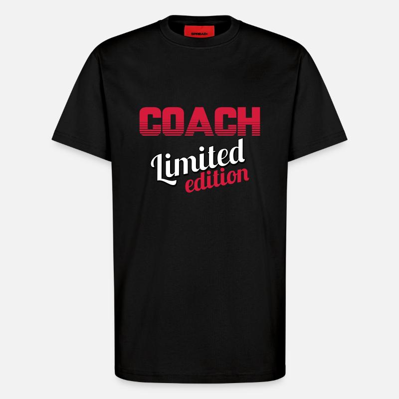 COACH LIMITIERTE AUFLAGE - T-Shirt - made by SPREAD - SOLID BLACK