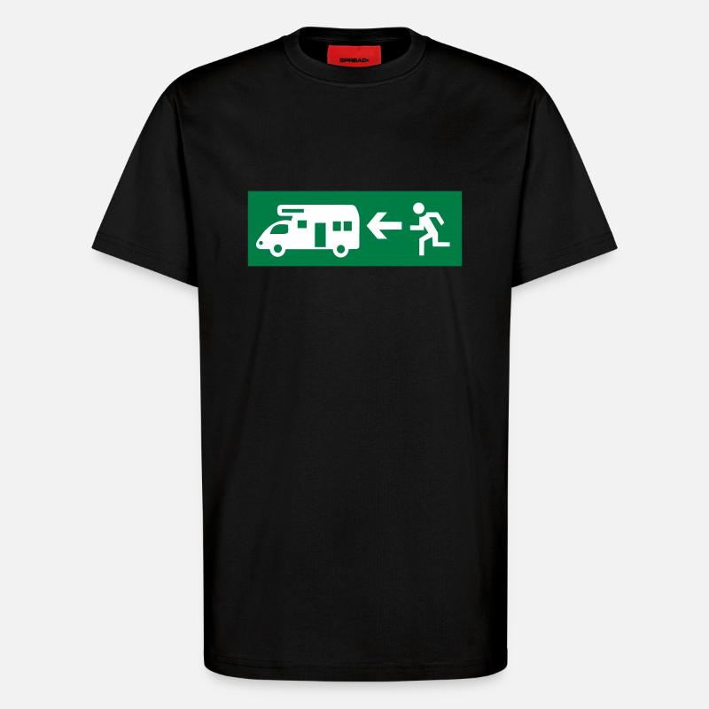 Wohnmobil - T-Shirt - made by SPREAD - SOLID BLACK